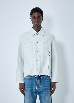 Fred Perry x Craig Green Collared Snap-Button Jacket White fry0164006