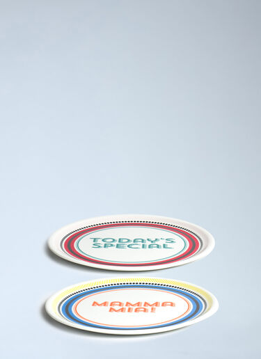 Set Of Six Assorted Pizza Plates Bitossi Home Set Of Six Assorted Pizza Plates Multicolour wps0692578