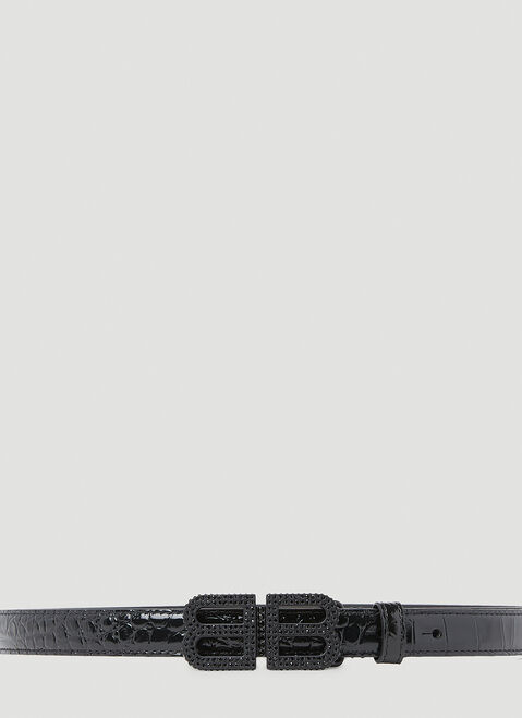 Innerraum Hourglass Logo Buckle Belt Black inn0350016