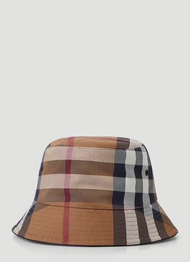 Burberry 格纹渔夫帽 棕 bur0345005