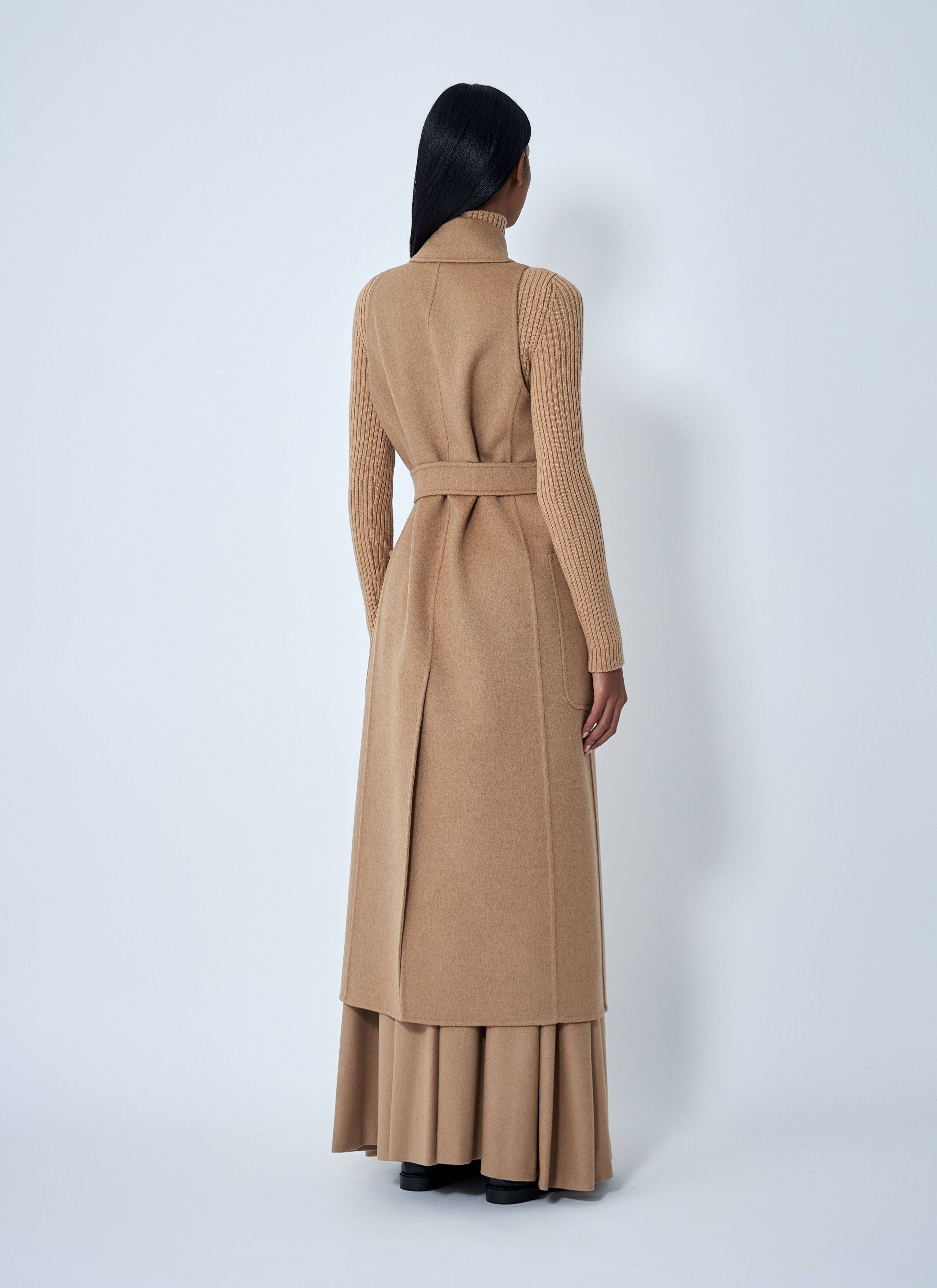 Max Mara Women's' Tailored Maxi Waistcoat in Camel | LN-CC®