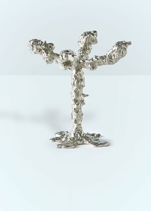 POLSPOTTEN Drip Candleholder Silver wps0691431