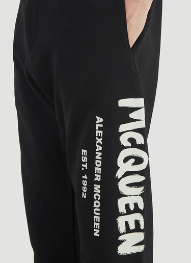 Alexander McQueen Grafitti Track Pants Black amq0145015