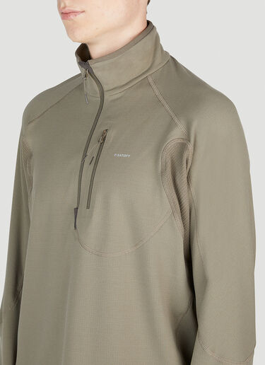 Ghostfleece Half Zip Sweatshirt Satisfy Ghostfleece Half Zip Sweatshirt Khaki sat0151012