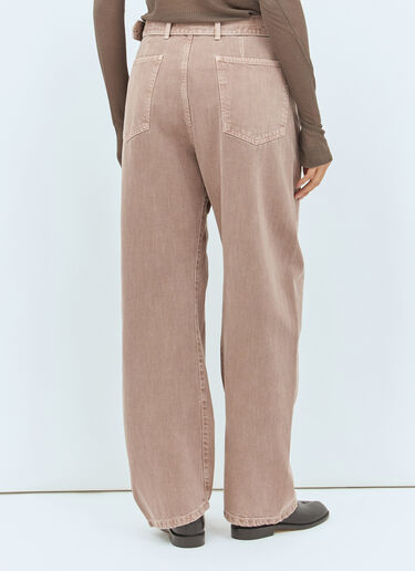 Lemaire Twisted Belted Jeans Pink lem0258012