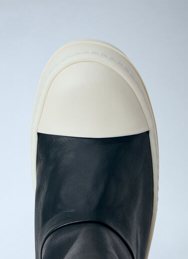 LN-CC® - Rick Owens: Tower High Leather Boots - Black Rick Owens Tower High Leather Boots Black ric0265039