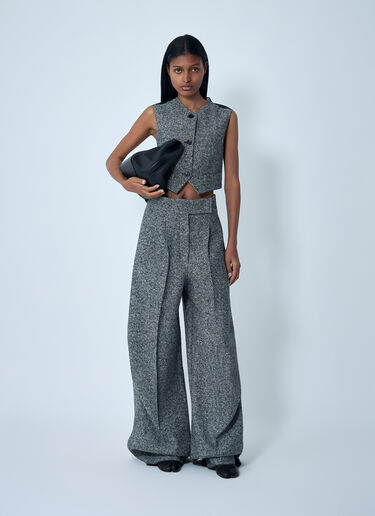 Tailored Wool-And-Silk Waistcoat Max Mara Tailored Wool-And-Silk Waistcoat Grey max0262004