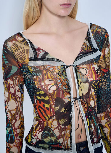 Jean Paul Gaultier Re-Edition The Yellow Butterfly Cardigan Brown jpg0264022