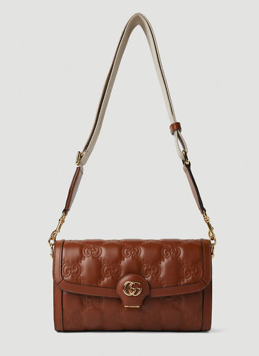 Gucci GG Matelasse Shoulder Bag Brown guc0251245