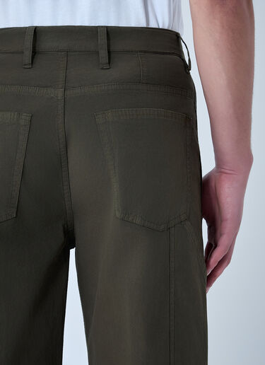 Dries Van Noten Pickerbys Cotton Pants Khaki dvn0163039