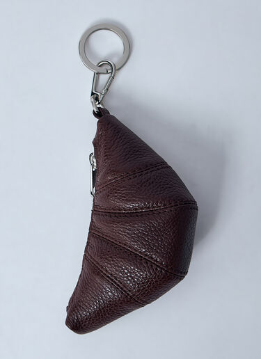 Lemaire Mini Croissant Keyring Brown lem0360003