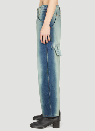 Eckhaus Latta 배기 진 블루 eck0351004
