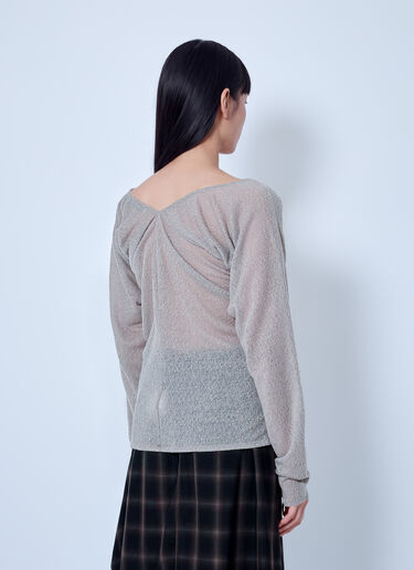 LN-CC® - Our Legacy: Cheer V Neck Top - Beige Our Legacy Cheer V Neck Top Beige our0265012