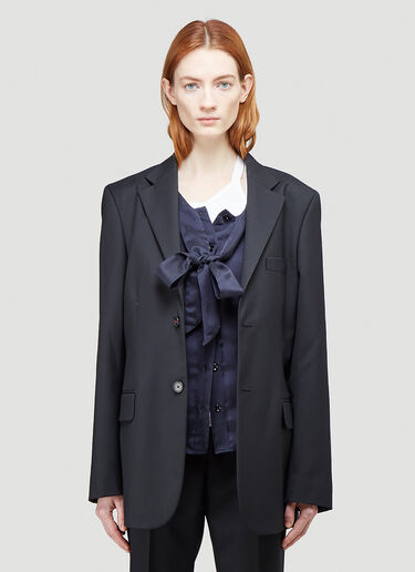 Maison Margiela Single Breasted Blazer Black mla0243003