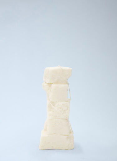 Malte van der Meyden Stacked Candle Sculpture White mav0356004
