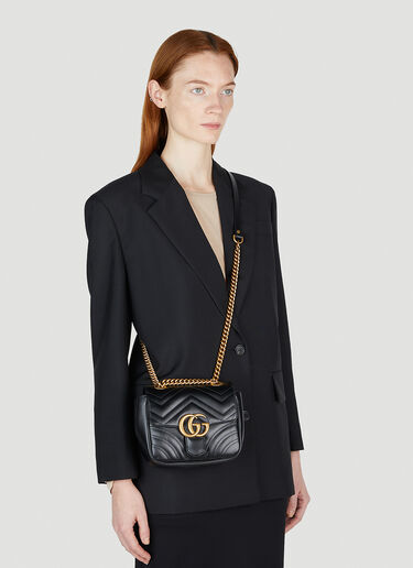 Gucci GG Marmont 2 Mini Shoulder Bag Black guc0252027