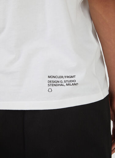 7 Moncler Fragment Logo-Print T-Shirt White mfr0146009