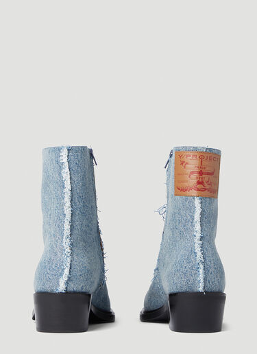 Y/Project YP-007 Denim Boots Blue ypr0152029