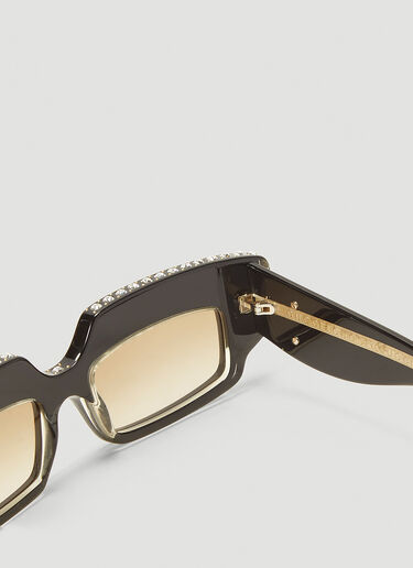 Gucci Crystal-Embellished Sunglasses Black guc0241092