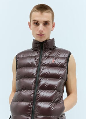Moncler Grenoble Down Gilet Burgundy mog0157006