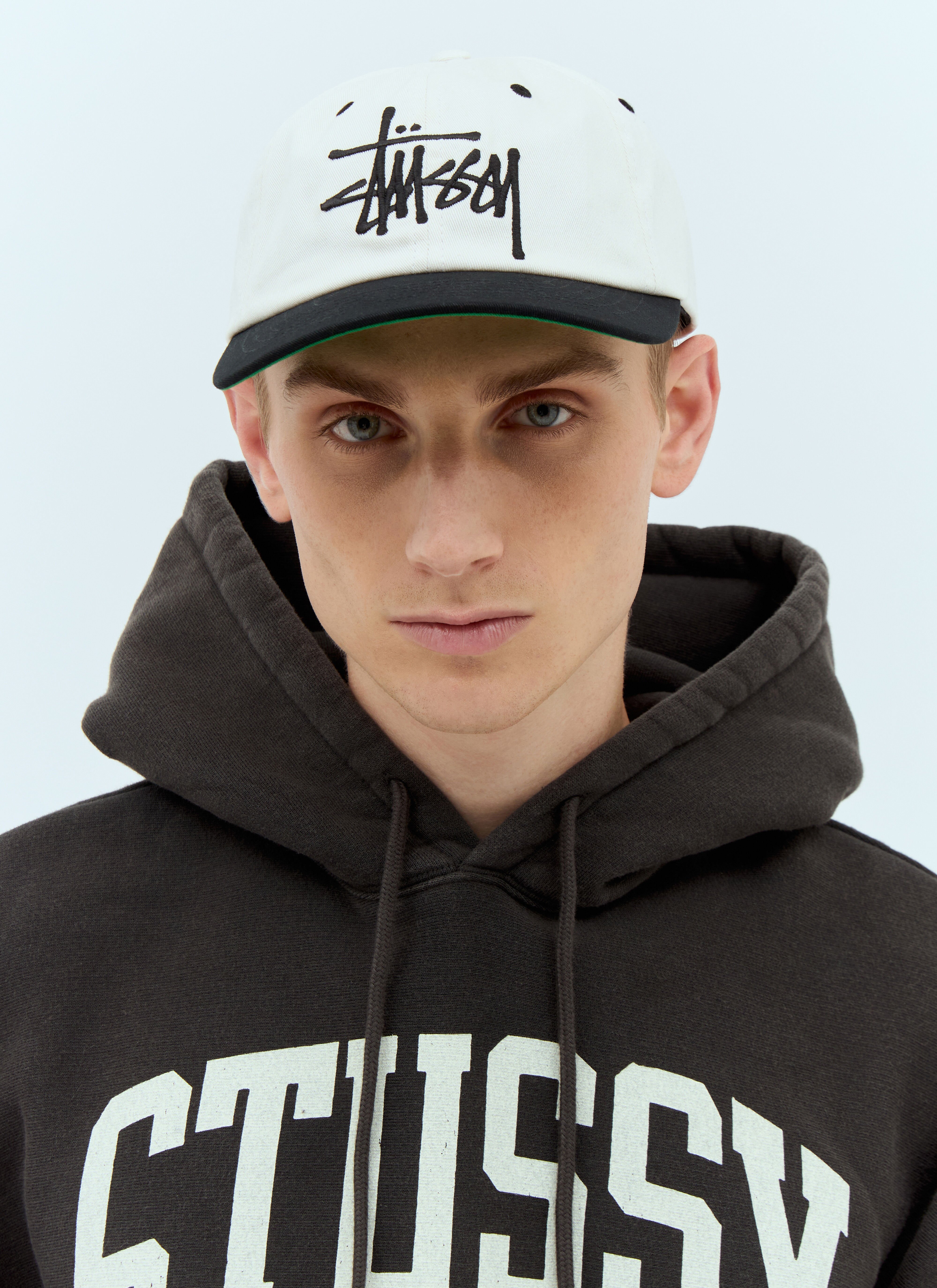 Stussy Men s Big Basic Vintage Baseball Cap in White LN CC