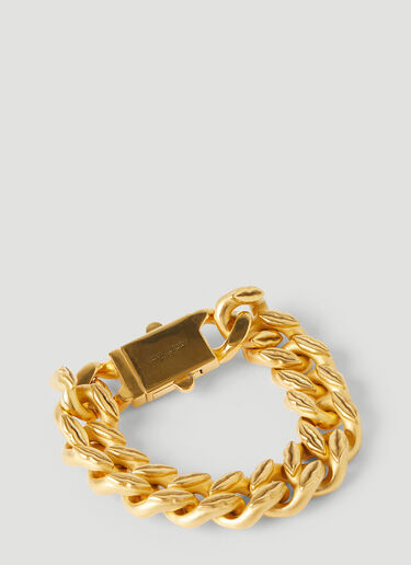 Saint Laurent Gourmette Curb Chain Bracelet Gold sla0245124
