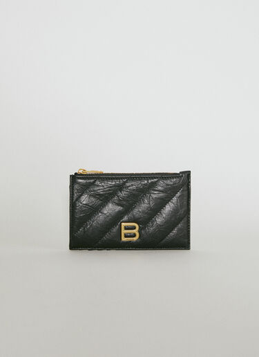 Balenciaga 크러시 롱 카드홀더 블랙 bal0254054