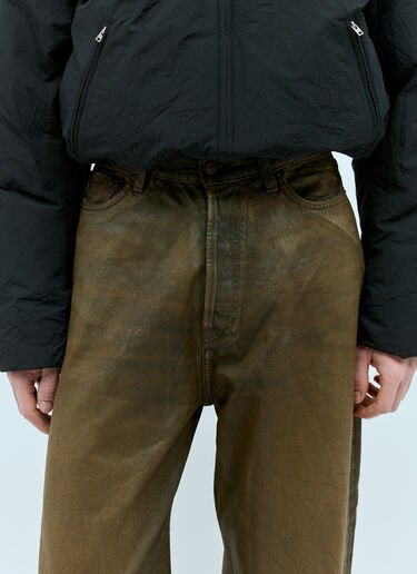 Acne Studios 슈퍼 배기 핏 진  그린 acn0354001