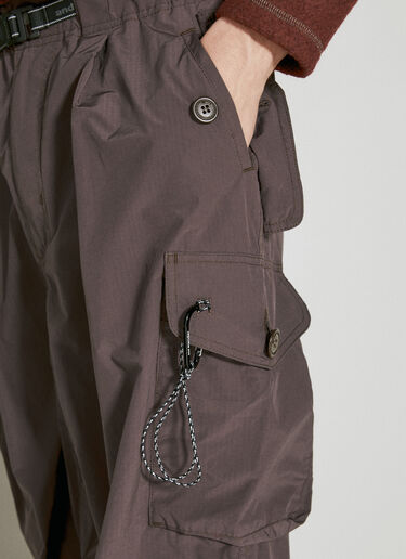 And Wander Oversized Cargo Pants Purple anw0154012