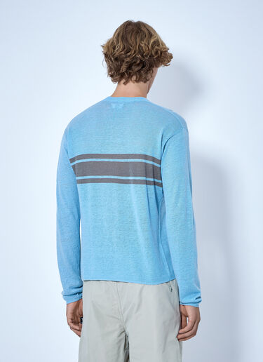 LN-CC® - Stüssy: Striped Crewneck Sweater - Blue Stüssy Striped Crewneck Sweater Blue sts0166075