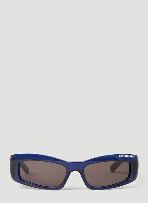 Moncler Logo Print Square Sunglasses Orange mon0152057