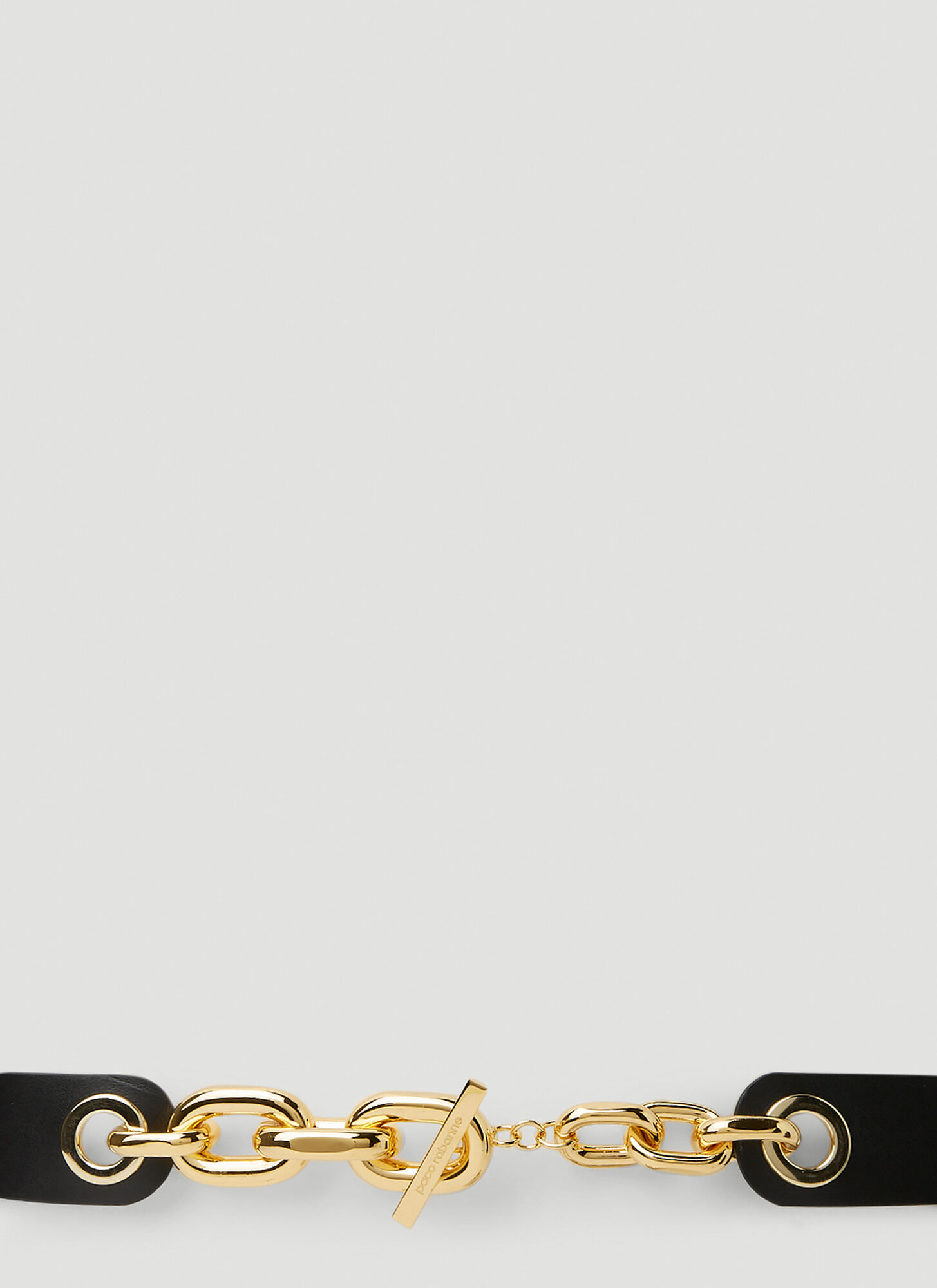 Rabanne Xl Chain-link Belt In Black
