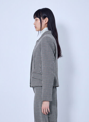 LN-CC® - Max Mara: Houndstooth Blazer - Brown Max Mara Houndstooth Blazer Brown max0266022