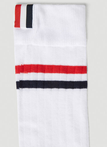 Striped Socks Thom Browne Striped Socks White thb0151037