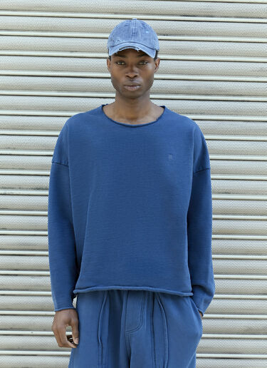 GREG ROSS 로 컷 크루넥 맨투맨 네이비 grr0157005