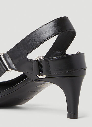 Courrèges Racer Slingback Heels Black cou0251042