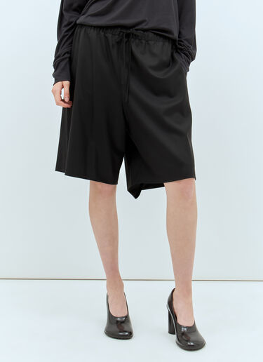 The Row Staton Drawstring Shorts Black row0257001