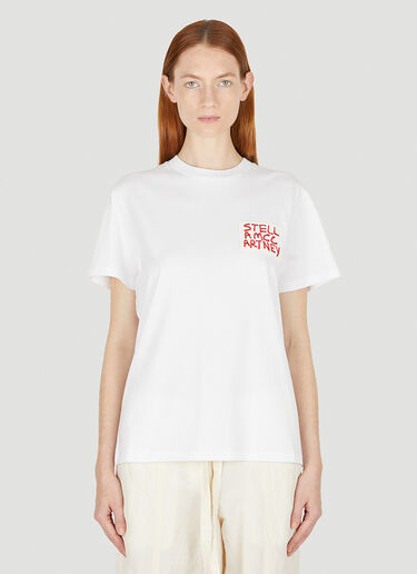 Stella McCartney x Ed Curtis Spray Logo T-Shirt White stm0346034
