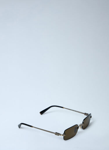 Rectangular Rimless Sunglasses Miu Miu Rectangular Rimless Sunglasses Gold lmu0262012