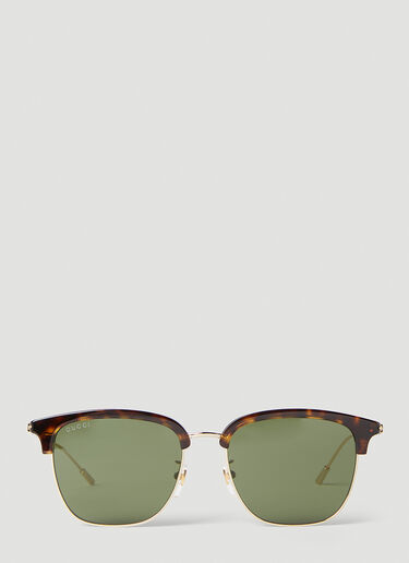 Gucci 사각 톨토이즈쉘 선글라스 Brown guc0152275
