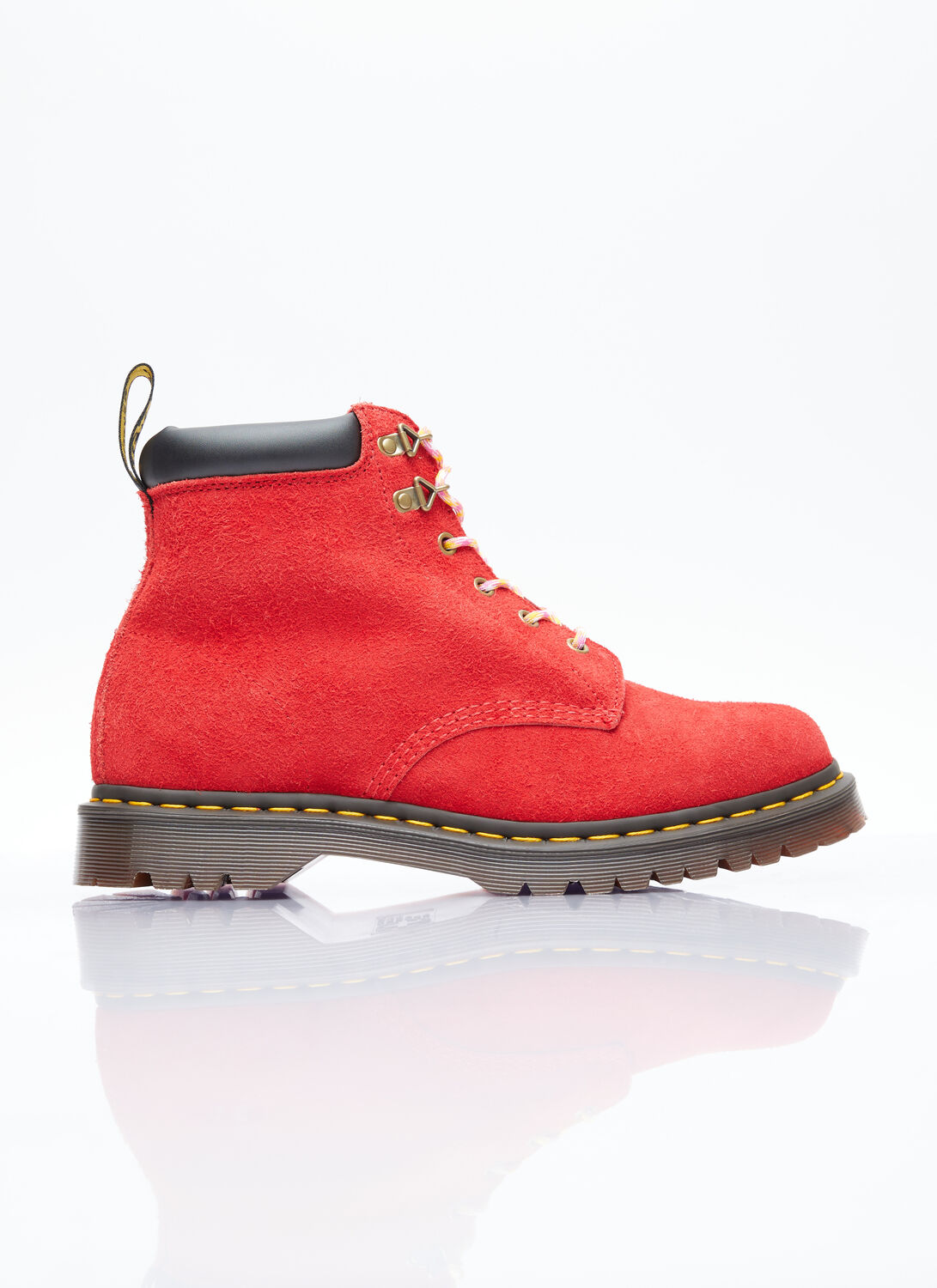 Shop Dr. Martens' 939 Suede Boots In Red