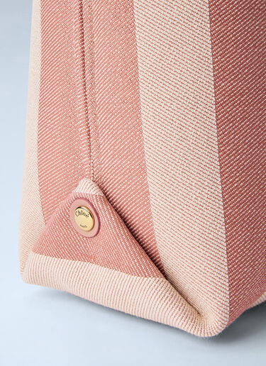 LN-CC® - Chloé: Stripy East-West Tote Bag - Pink Chloé Stripy East-West Tote Bag Pink chl0265061