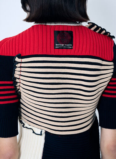 Bottega Veneta Rib Patchwork Sweater Beige bov0259003