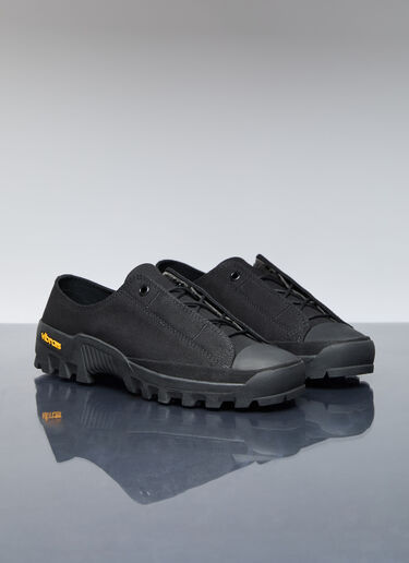 Yohji Yamamoto Fly Front Low Top Sneakers Black yoy0156013