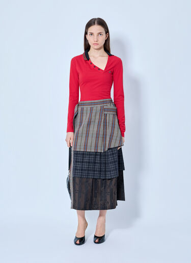 LN-CC® - Vivienne Westwood: Glory Polo Shirt - Red Vivienne Westwood Glory Polo Shirt Red vvw0266007