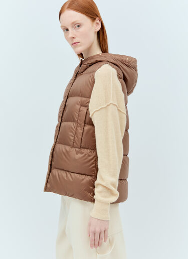 Max Mara Reversible Hooded Gilet Brown max0255054