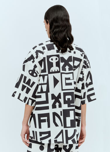 Walter Van Beirendonck Oversized Star Shirt White wlt0156005