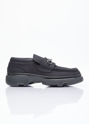 Gucci Nubuck Creeper Clamp Loafers Black guc0159058