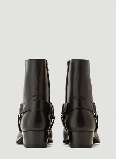 Saint Laurent Wyatt Harness Boots Black sla0141026