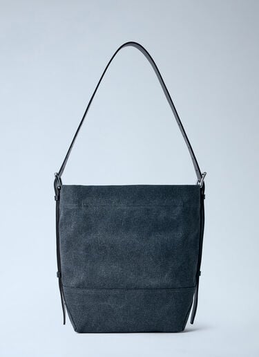 Lemaire Small Belted Tote Bag Black lem0164019